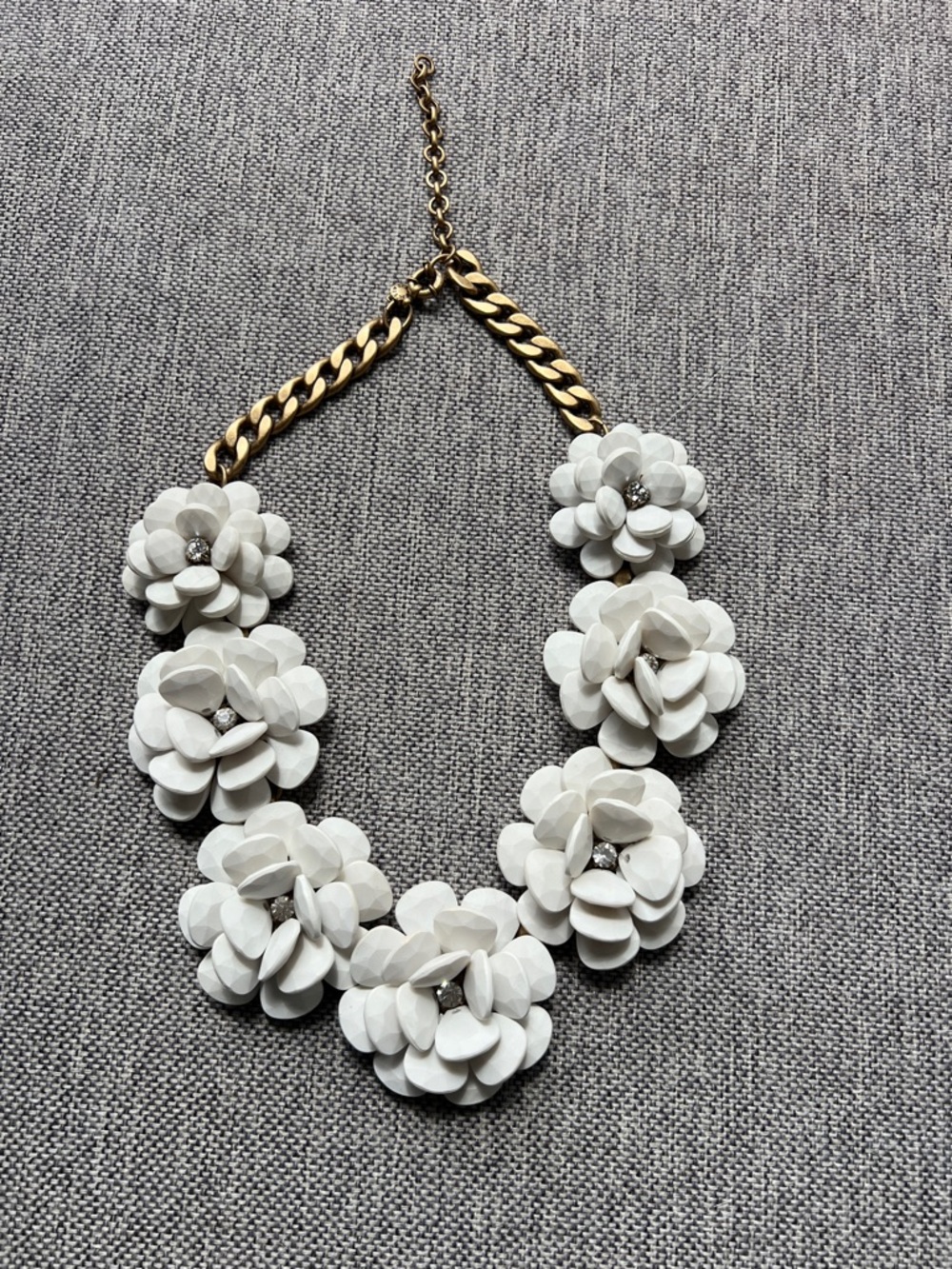 J.Crew J Crew Chunky Statement Necklace with adjustable Gold Chain